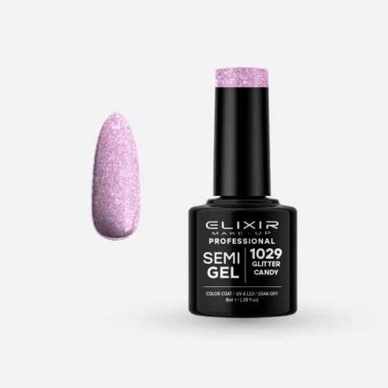 Ημιμόνιμο βερνίκι 8ml – #1029 (Glitter Candy)