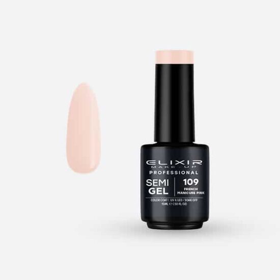Pro. Ημιμόνιμο βερνίκι 15ml – #109 (French Manicure Pink)