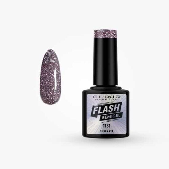 Ημιμόνιμο βερνίκι Flash 8ml – #1131 (Silver Ref)
