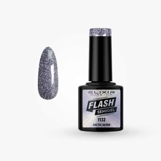 Ημιμόνιμο βερνίκι Flash 8ml – #1132 (Arctic Silver)
