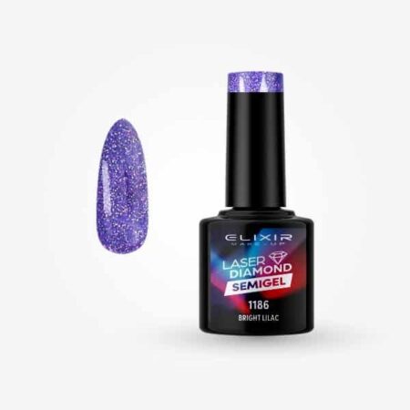 Ημιμόνιμο βερνίκι Laser Diamond 8ml – #1186 (Bright Lilac)