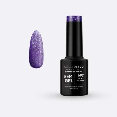 Ημιμόνιμο βερνίκι 5ml – #697 (Lilac Glitter)