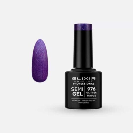 Ημιμόνιμο βερνίκι 8ml – #976 (Glitter Mauve)